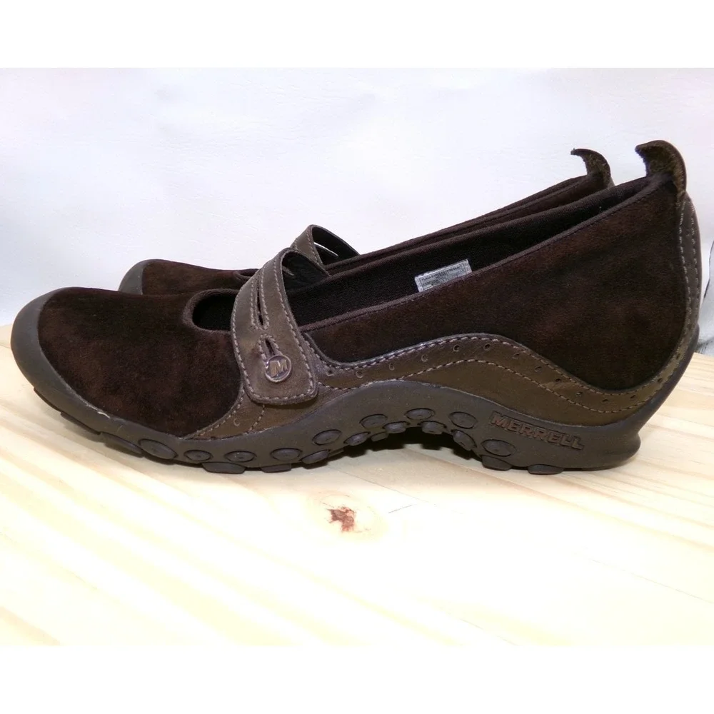 Merrell‎ Plaza Bandeau Mary Jane Shoes J46114 Womens Chocolate Brown Sz 9.5